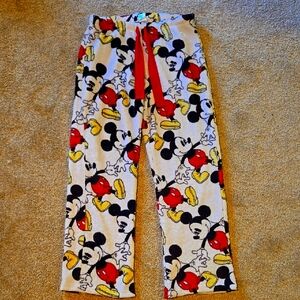 Disney Old Fashion Vintage Mickey Mouse Sleepwear Pajama Pants Size Small (4-6)